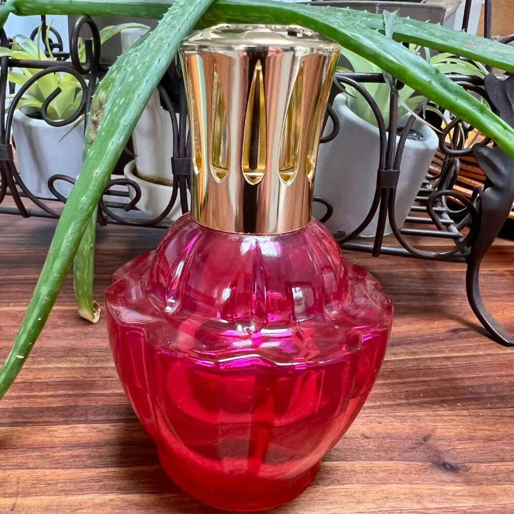 Vintage Lampe Berger Paris Pink Fragrance Diffuser & Bag